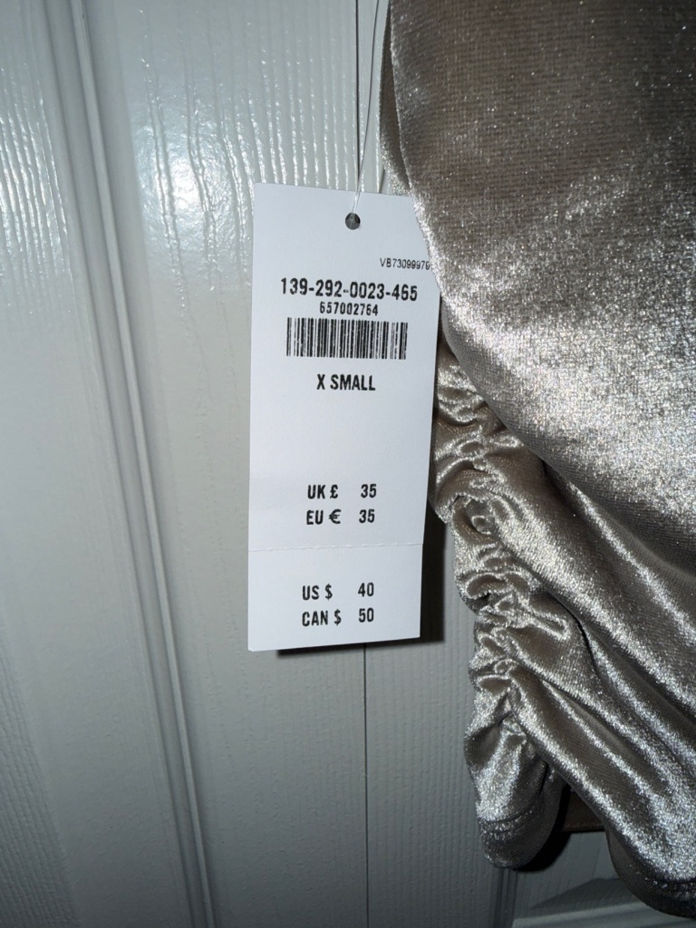 Abercrombie & Fitch Velour Taupe Sleeveless Top - Picture 3 of 4